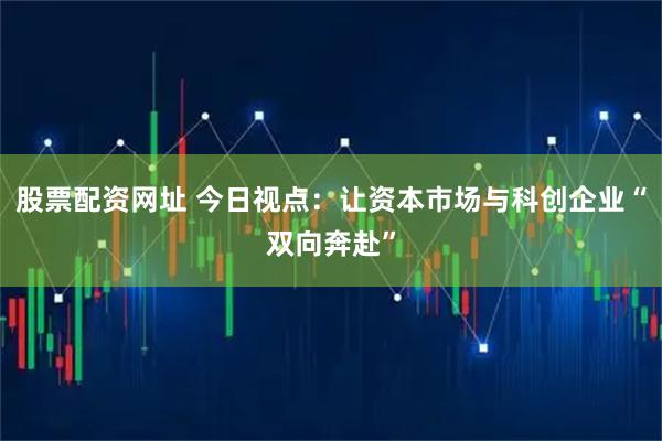 股票配资网址 今日视点：让资本市场与科创企业“双向奔赴”