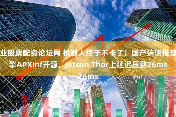 专业股票配资论坛网 机器人终于不卡了！国产端侧推理引擎APXInf开源，Jetson Thor上延迟压到26ms